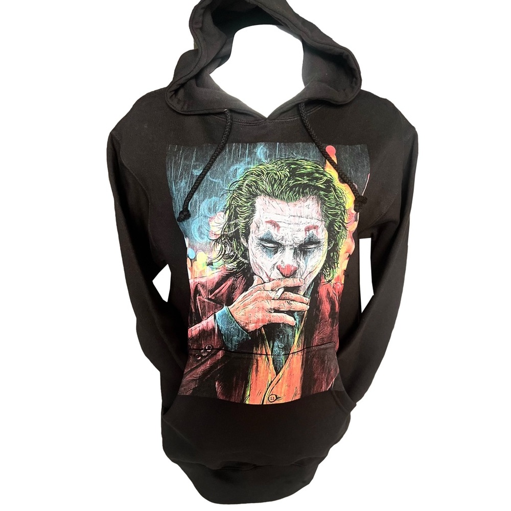 Black Graphic Hoodie joker